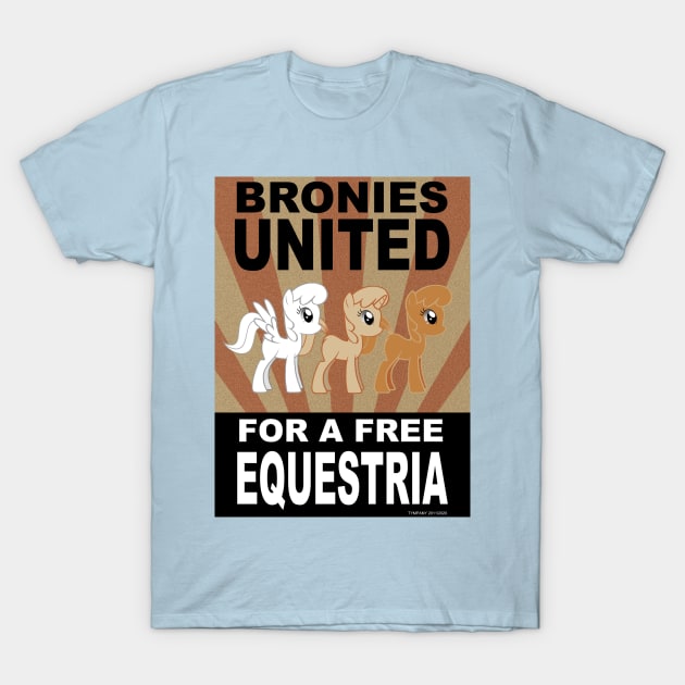 Bronies United! T-Shirt by Tim_Kangaroo